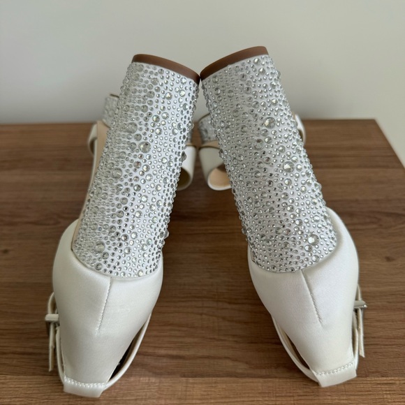 Jessica Simpson - Women's White Everyn Platform Sandal Heeled size 8.5 - Picture 14 of 15